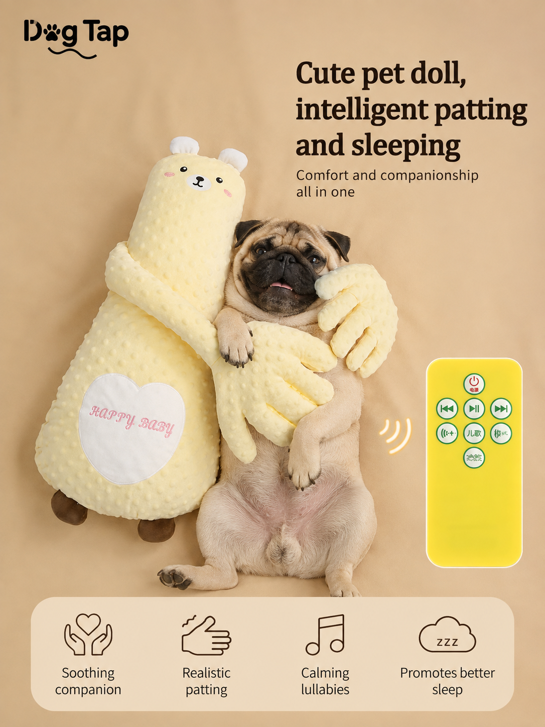 Dog Tap™ Patting Pillow